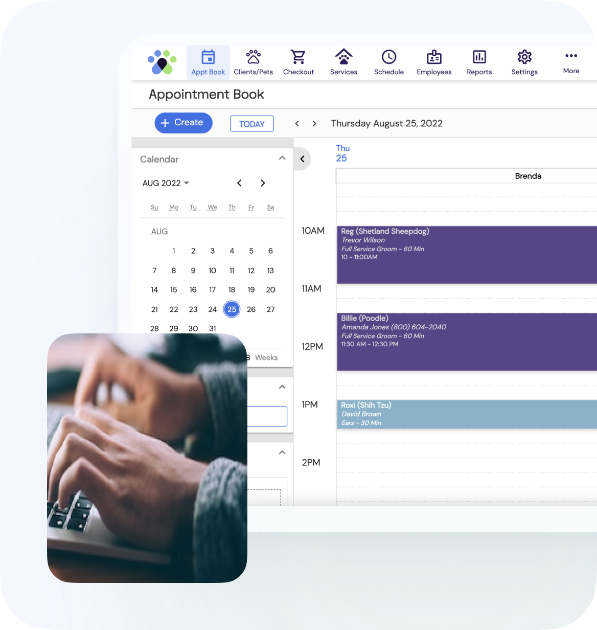 screenshot of DaySmart Pet